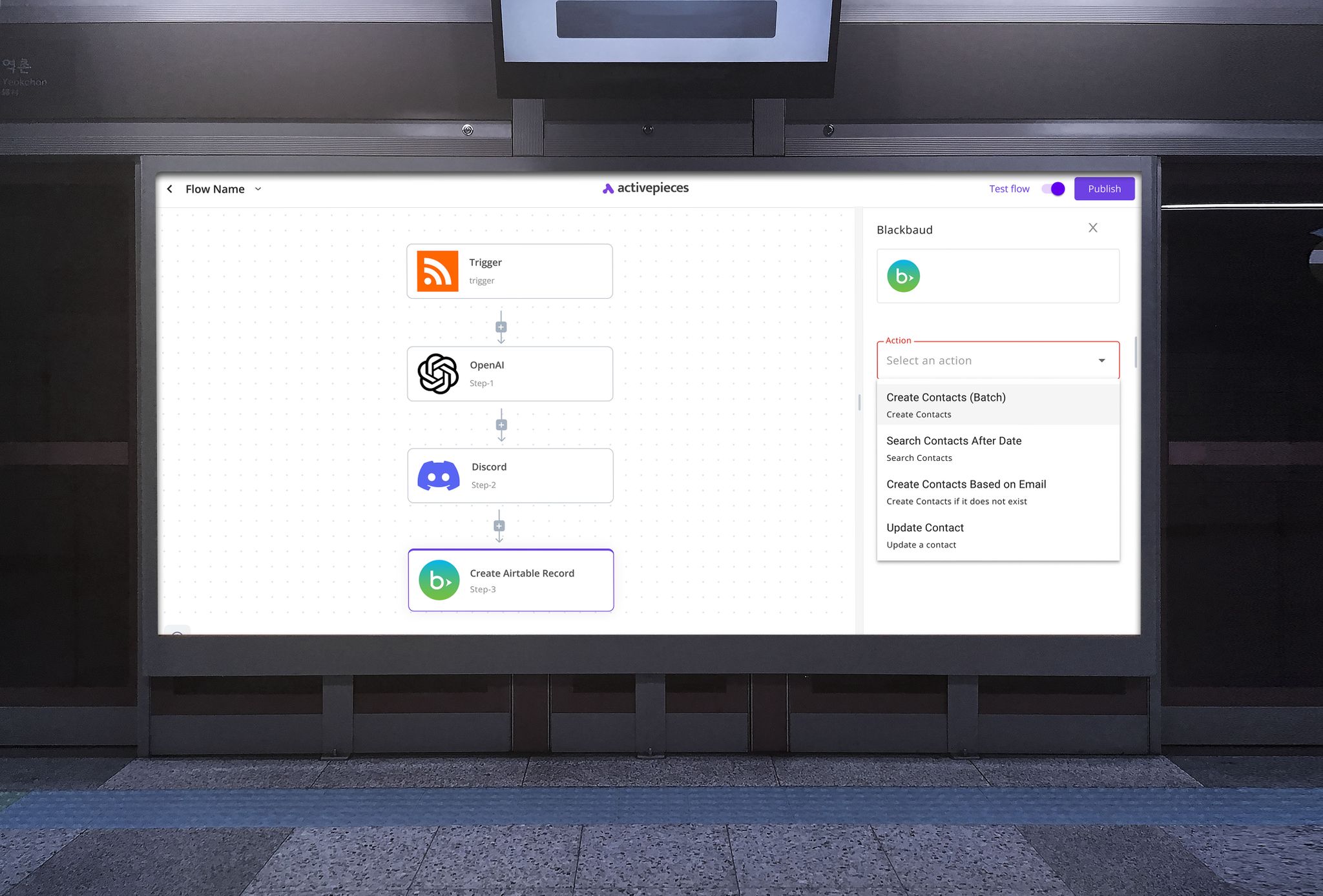 Activepieces hero presentation